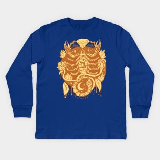 Terracotta Mystic Scorpio Zodiac Kids Long Sleeve T-Shirt